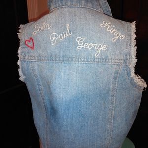 The Beatles Denim Jean Vest children's XS